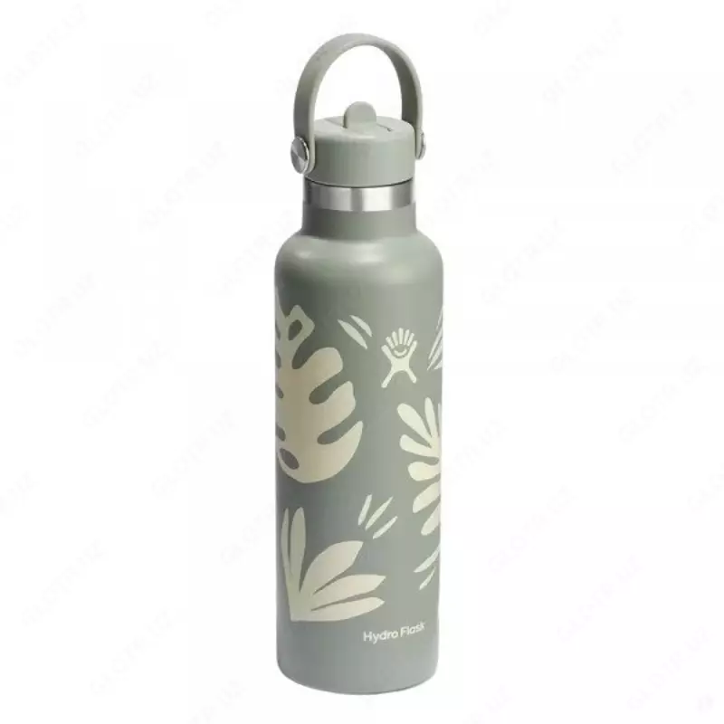 Термо-бутылка Hydro Flask Standard Mouth with Flex Straw Cap 0.6 L зеленый