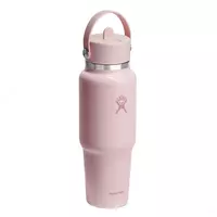 Термо-бутылка Hydro Flask Travel Bottle w/ Flex Straw Cap 0.9 L розовая