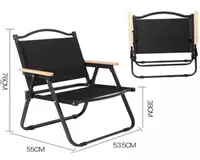 Уличный портативный складной стульчик со спинкой