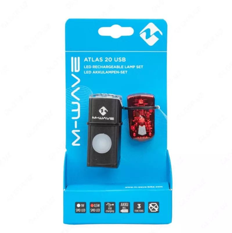  Atlas 20 USB Rechargeable chiroqlari to‘plami Rider