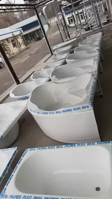 831 000 сум от 10 шт. Полимраморная ванна 120*120 угловая