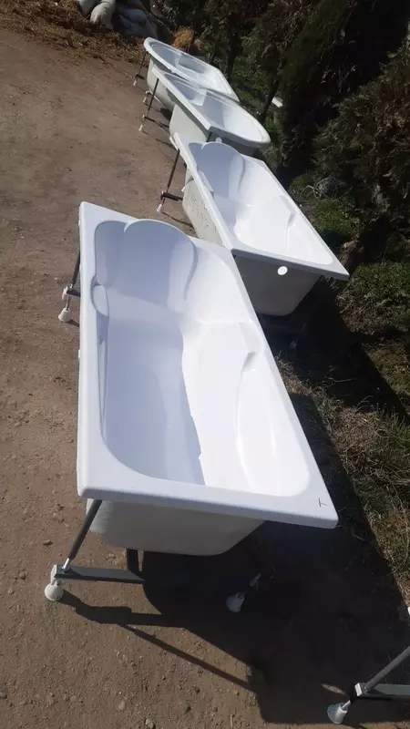 Fiberglasdan vanna 130*65 to'g'riburchakli - {0} so'mdan