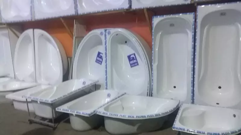 Fiberglasdan vanna 120*65 o'tiradigan