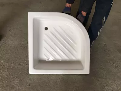 Fiberglasdan dush idishi 90*90 burchakli