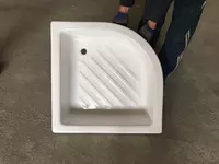 Полимраморный поддон 80*80 квадратный