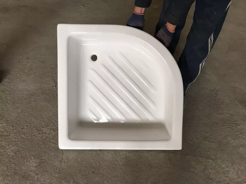 Полимраморный поддон 80*80 квадратный