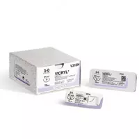 Викрил 1 4 метрик с иглой 40 мм 90см №1