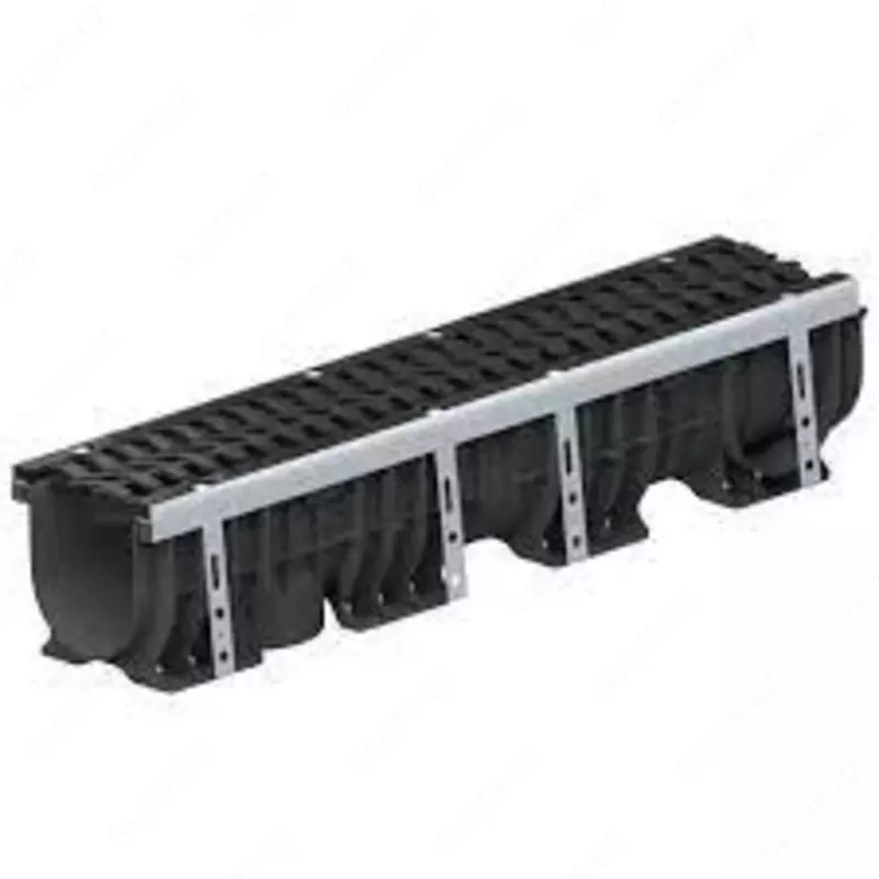 ЛОТОК ВОДООТВОДНЫЙ ПЛАСТИКОВЫЙ POLYMAX DRIVE DN150 H216 С РЕШЕТКОЙ ЩЕЛЕВОЙ ЧУГУННОЙ ВЧ КЛ.D400 (К-Т) - 1 500 000 сум