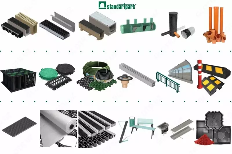 Лотки Люки дренажи Standartpark