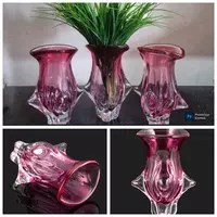 Ваза винтажная розового оттенка дизайнер Йозеф Господка Josef Hospodka