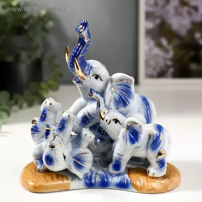 Фарфоровые статуэтки семья слонов новые качественные 4шт семейка качественный фарфор 4шт - 450 000 сум / шт