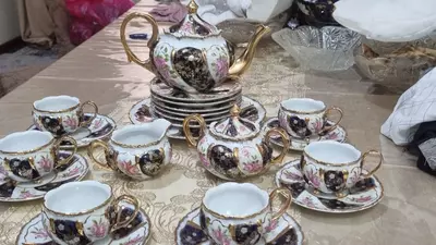 Новый Чайный сервиз Оригинал из насыщенной позолоты 3комплект - 1 700 000 сум / шт