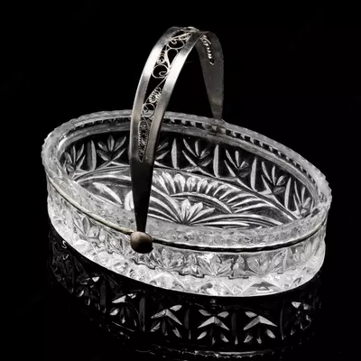 Sovet davriga oid kristall savatchalar (2 dona)