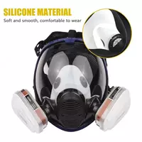 Ko‘mir filtri bilan qayta ishlatiladigan gaz niqobi (respirator niqob) Respiratory Protection 3M
