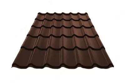 Металлочерепица Ламонтерра X (VikingMP L-01-8017-0.4) Матовый Шоколад