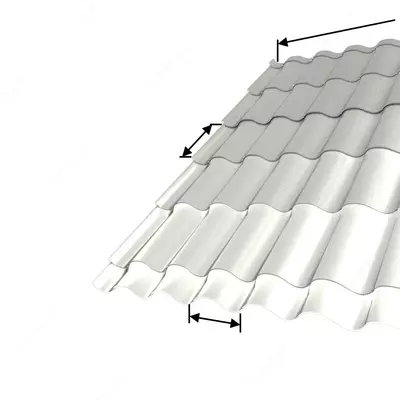 Metall plitka Lamonterra X (PE-01-9003-0.45) Oq - Narx so&#039;rov asosida