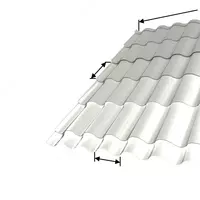 Металлочерепица Ламонтерра X (ПЭ-01-9003-0.45) Белый - по запросу