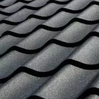 Металлочерепица Ламонтерра X (VikingMP-01-9005-0.45) Матовый Черный