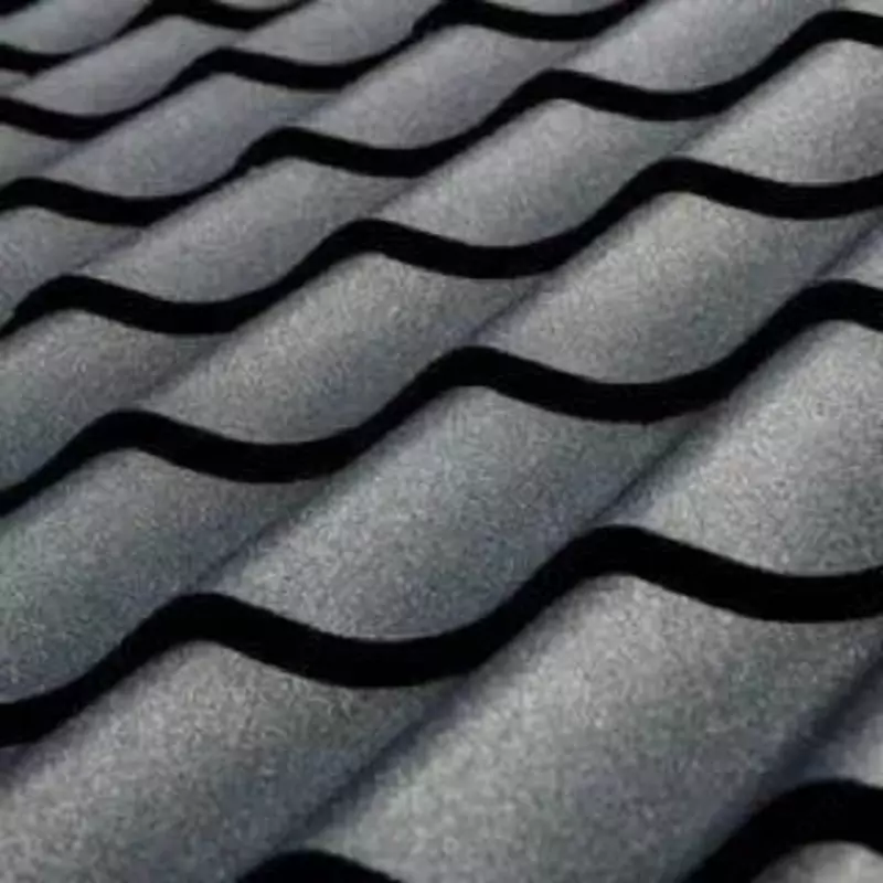 Металлочерепица Ламонтерра X (VikingMP-01-9005-0.45) Матовый Черный