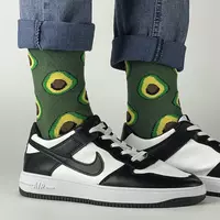 Носки Авокадо зеленый