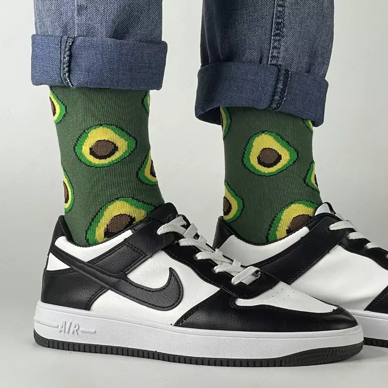 Носки Авокадо зеленый