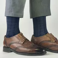 Темно синие носки с полосками