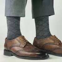 Серый носки с клетками