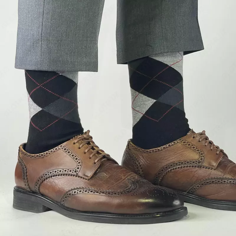 Носки с клетками