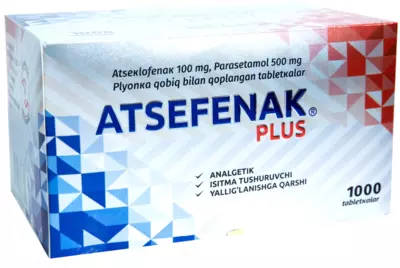 Acefenac Plus - yallig'lanish va og'riqni yo'qotish uchun ajoyib vosita - 45 000 so'm / donadan