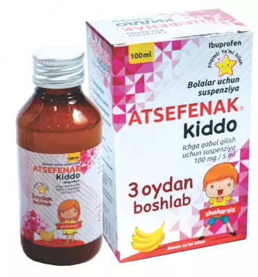 Atsefenak Kiddo yallig'lanish va og'riq uchun dori - 26 000 so'm / donadan