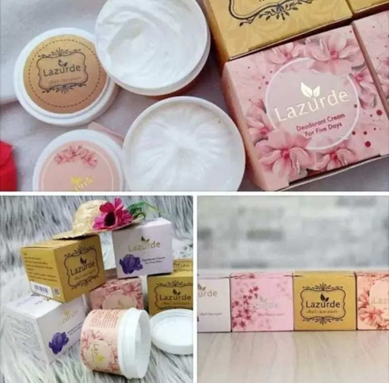 Парфюмерный крем-дезодорант Lazurde от запаха пота