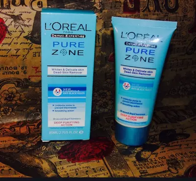 Крем-пилинг Loreal Pure Zone для удаления вымерщих клеток кожи