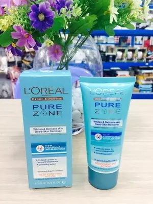 Крем-пилинг Loreal Pure Zone для удаления вымерщих клеток кожи