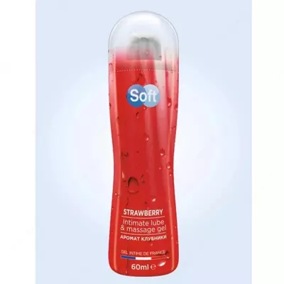 Гель-лубрикант клубничный Soft Strawberry lubricant gel
