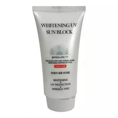 Солнцезащитный осветляющий крем Jigott Whitening UV Sun Block SPF 50, 70 мл.