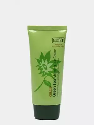 Yuzni quyoshdan himoyalovchi krem Cellio Green Tea Whitening Sun Cream SPF50
