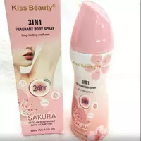 45 000 so'm Antiperspirant Kiss Beauty 3 In 1 Fragrant Body Spray