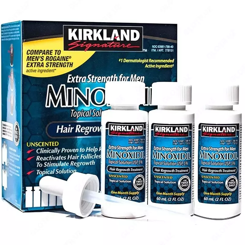 Миноксидил Киркланд 5% (Minoxidil Kirkland) средство для волос и бороды