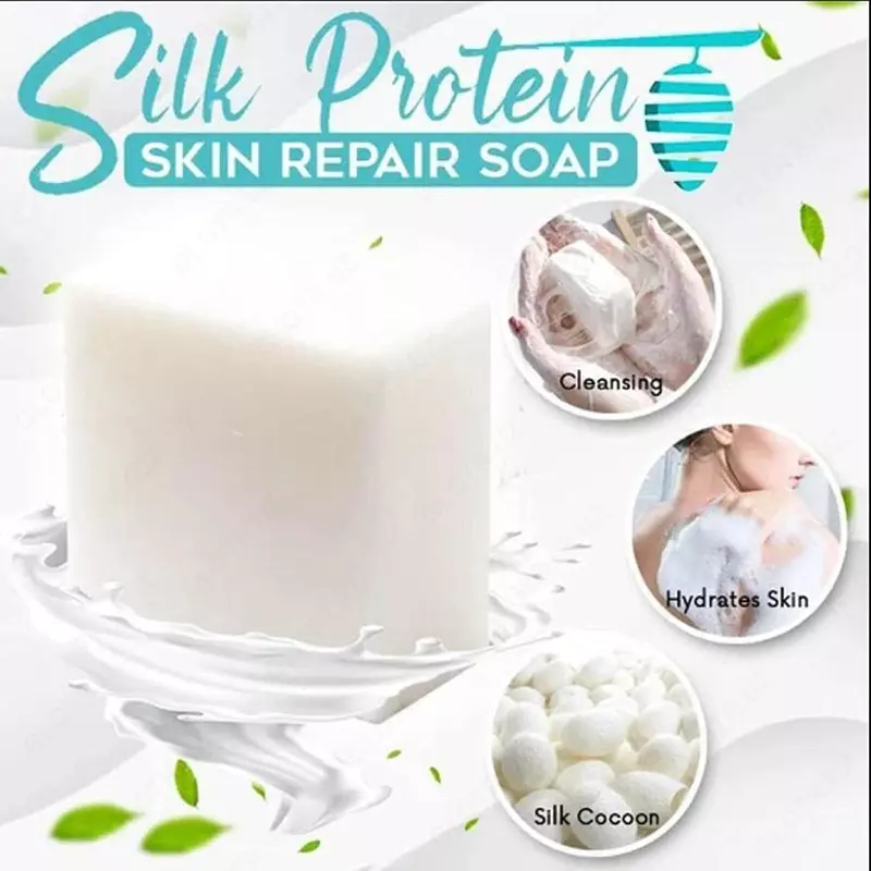 Фиброиновое мыло из козьего молока Befuman Silk Protein Skin Repair