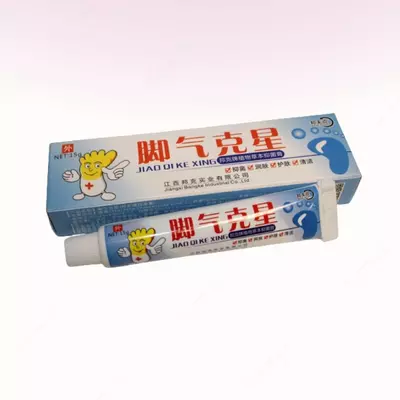 Мазь от кожанного грибка и пота ног Jiao Qi Ke Xing (желтые ножки)