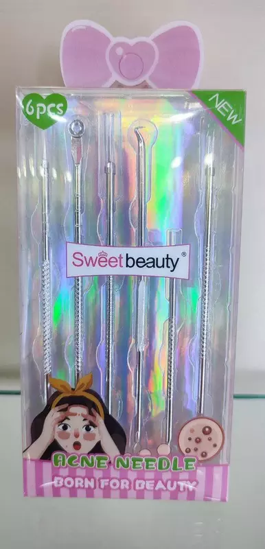 Набор инструментов для чистки лица от прыщей и черных точек Sweet Beauty