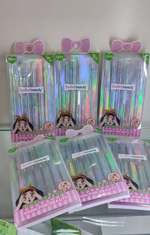 Набор инструментов для чистки лица от прыщей и черных точек Sweet Beauty