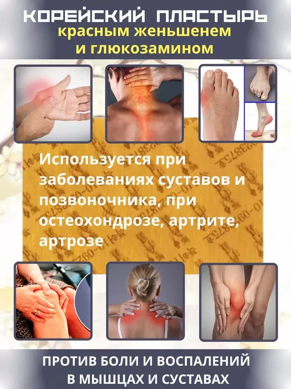 Og'riq qoldiruvchi qizil jenshenli Koreya plasiri