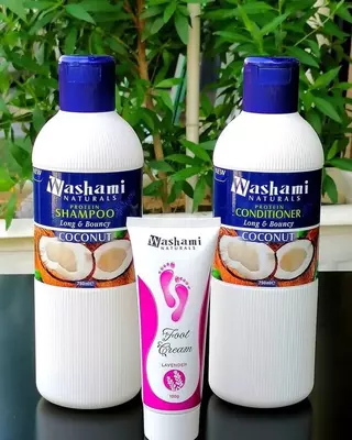 Натуральный шампунь с протеином Washami Coconut