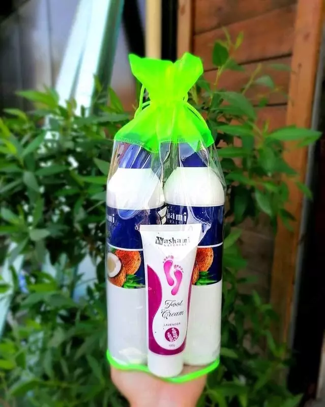 Натуральный шампунь с протеином Washami Coconut