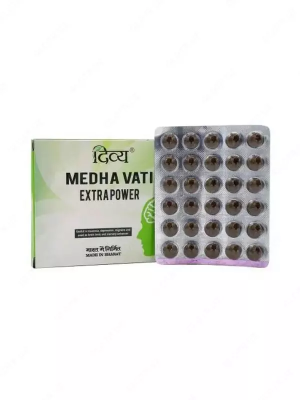 Препарат для мозга и памяти Medha Vati Extrapower, 120 шт
