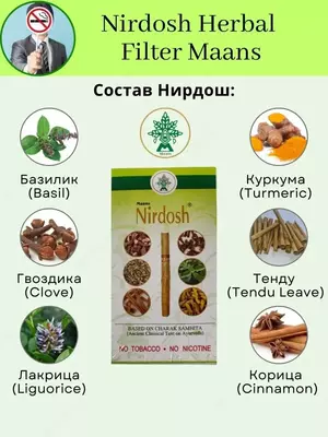 Аюрведические ингаляторы Nirdosh, 10 шт.