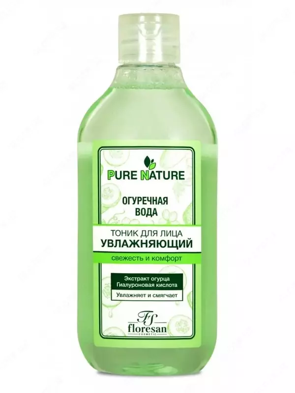 Тоник для лица увлажняющий огуречная вода Floresan Pure Nature