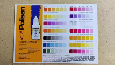 Колеры для краски " Polisan " 20ml. - 10 000 сум / шт.