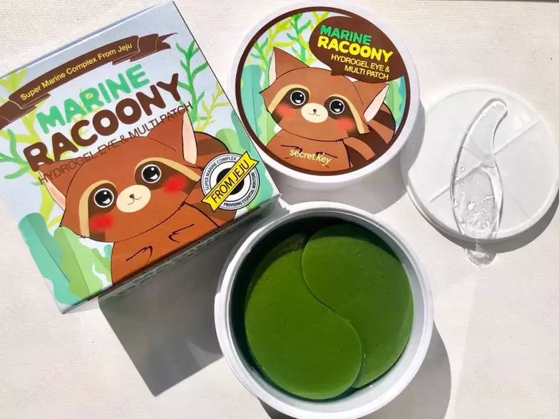 Гидрогелевые патчи для глаз Secret Key Marine Racoony Hydro-Gel Eye & Multi Patch (KOREA)